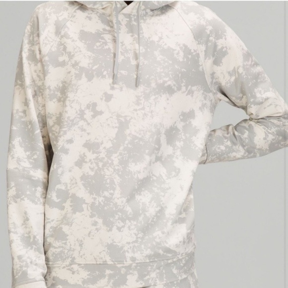 Lululemon‎ City Sweat Pullover Hoodie Women XL Spectral White Opal Silver Drop